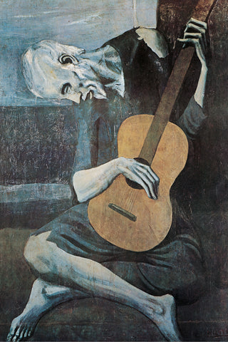 AP599 Old Guitarist, 24 x 36