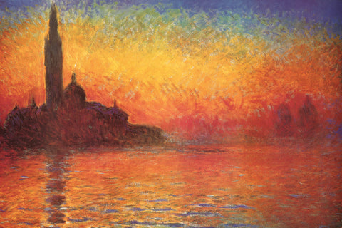 AP797 Monet - Dusk in Venice, 24 x 36