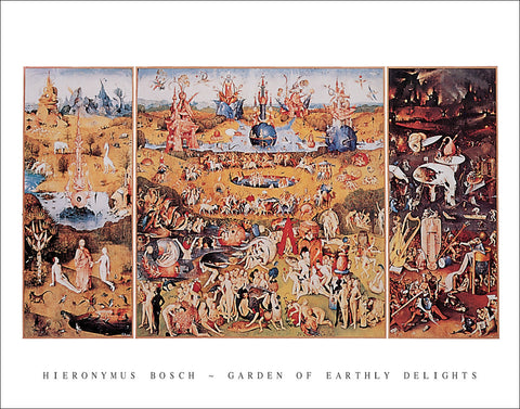 B110 - Bosch, The Garden of Earthly Delights, 22 x 28
