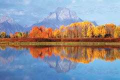 NY845 - Mount Moran, Grand Teton National Park - Wyoming, 24 x 36