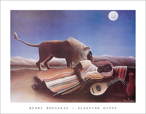 R130 - Rousseau - Sleeping Gypsy, 22 x 28