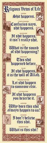 SP8080 Religious Views of Life 12in x 36in